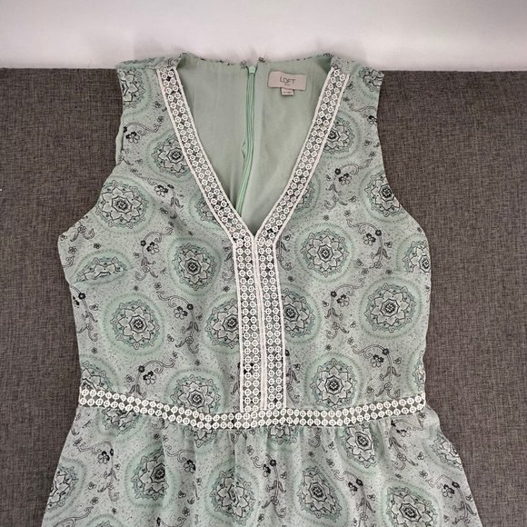 LOFT Mint Green Sleeveless Dress - Picture 3 of 16